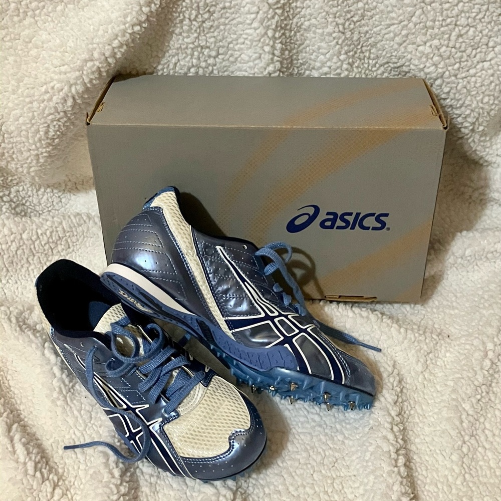 Asics Hyper Rocket Girl III Track Spikes, Blue 🏃‍♀️👟👟🥇
